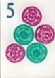 Five dot mahjong tile
