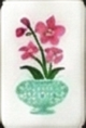 Flower mahjong tile