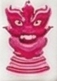 Red dragon mahjong tile